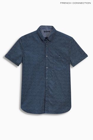 Blue French Connection Floral Shirt